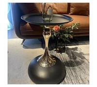 BASXDRFXZ Tables D'appoint Table d'appoint Ronde, Table Basse for Salon, de Chevet, Petite Moderne décorative for Petit Espace(B)