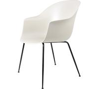 GUBI Chaise Bat alabaster white. structure en acier noir