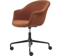 Bat Chaise de Bureau Rembourrée Noir Mat/Belsuede Spécial 133