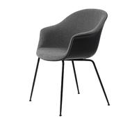 GUBI Bat Dining Chair front upholstered conic base Hallingdal 65 n° 173-black