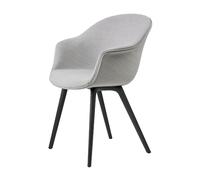 GUBI Bat Dining Chair fully upholstered plastic base Remix 3 n° 123-black
