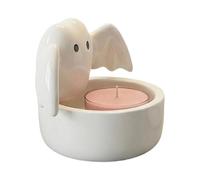 Bat Heat-Resistant Collectible Figurines | Halloween Candle Holder | Living Room Kitchen Desk Shelf Fireplace Party Holiday Bat Ghost Halloween Candle Holders For Home Bedroom