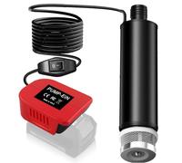 BAT20TL Pompe submersible 635GPH pour batterie Einhell 18 V PXC, pompe à eau sans fil avec filtre à sédiments, pompe de transfert à piles 100 W à haut débit pour piscine, jardin, baignoire, camping