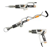 Batavia Maxxheat Désherbeur Électrique 2500W 4-en-1 - Air Chaud Haute Température, Sans Produits Chimiques - Tige télescopique, 3 réglages de chaleur - Pistolet à air chaud & Allume-barbecue