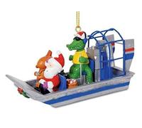 Bateau à air guidé en Alligator avec Père Noël et Renne Décoration de Vacances de Noël