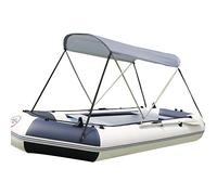 bateau Couvercle de bateau gonflable Bimini Top auvent Gris cadre aluminium