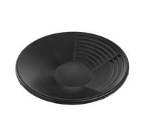 Batée à Or Professionnelle Noire en Plastique à Trois Riffles | Orpaillage, Tri des Sédiments Optimisé, Micro-grooves et Cuve Profonde, Légère pour Débutants et Pros