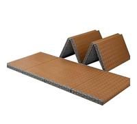 Batel Huh Tapis Tatami Japonais, Fibre de Coco Naturelle, Matelas en Fibre de Coco Pliable, Futon Japonais pour Dormir au Sol Tapis de Zone Méditation Yoga Zen, 100x200×3.5cm