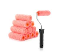 Bates - Rouleaux de peinture, rouleau de peinture de 10,2 cm avec 10 couvertures, petit rouleau de peinture, housses de rouleau de peinture, mini rouleau de peinture de 10,2 cm, mini rouleaux pour
