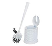Bath Bliss Brosse de Toilette, Polyester, Blanc, 1 pièce