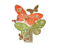 Bath & Body Works Botanical Butterfly Scent Control Veilleuse Bougie de Parfum Wallflowers - Diffuseur de parfum d'intérieur réglable à 3 niveaux - Motif floral décoratif