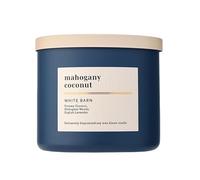 Bath & Body Works Bougie à 3 mèches, parfum bois d'acajou et noix de coco, lancement fort, combustion durable jusqu'à 45 heures, mélange exclusif de cire de soja parfumée, 14,5 oz - 1 paquet
