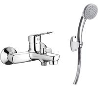 Bath mixer with shower set