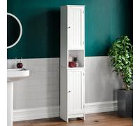 Bath Vida Priano Armoire Haute avec 2 Portes, Salle de Bains, Armoire de Rangement