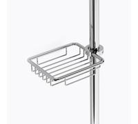 BATHBAZAAR Porte-Savon Remix en INOX Brillant pour Barre de Douche - Design élégant et Fonctionnel - Taille idéale pour Tous Les savons
