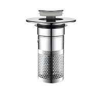 Bathroom Sink Stopper, Hair Catcher, Pop Up Drain Filter, Stainless Steel Plug, Wash Basin Cover, Anti-Clog Strainer, Fit, Easy Installation, Lightweight, for Home Use