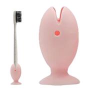 Bathroom Toothbrush Holder - Dustproof Silicone Fish Shape Stand | Dustproof Silicone Fish Shape Toothbrush Stand, Protective Cover With Suction Cup Bottom For Home Bathroom