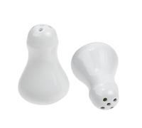 BATHVEVE 2pièces Set de Distributeurs Céramique Sel et Poivre Multifonctions avec Porte-cure- Élégant pour Cuisine et Restaurant Design Compact et Léger Facile