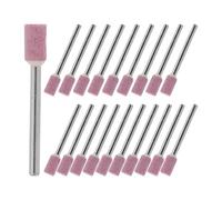 BATHVEVE 50 Pièces Meule à Pierre Abrasive Montée Rose pour Perceuse 6mm, Foret de Ponçage Professionnel en Alliage de Zinc, Affûtage Précis pour Métal et Outils Rotatifs