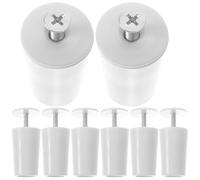 BATHVEVE 8pcs Butées de Stores en Plastique et Alliage D'aluminium, Installation Pratique, Accessoires de Rechange pour Volets Roulants et Fenêtres