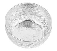 BATHVEVE Bol Ménager Design Rétro Délicat Réutilisable en Alliage Argenté Contenant Alimentaire Multi-usage Facile à Laver Cuisine et Service