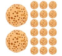 BATHVEVE Diffuseur D'aromathérapie en Pierres de Lave Naturelles Rondes 50 Pièces pour Décoration de Bureau Parfum Longue Durée