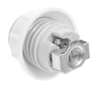BATHVEVE Douille E14 Remplacement Solide en Céramique Blanche Filetage Complet Compatible et Élégante pour Lampe Intérieure pour Luminaire Moderne