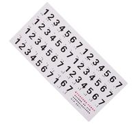 BATHVEVE Étiquettes Pour Clavier De Piano 88 Touches Blanc PVC Stickers Numériques Adhésifs Sans Décoloration Pour Clavier Et Piano Usage Débutant