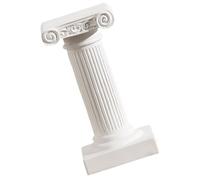 BATHVEVE Figurine de Pilier Romain en Résine Blanche, Porte-Bougie Pilier Polyvalent Style Décoratif Élégant pour Décor Paysager et Intérieur