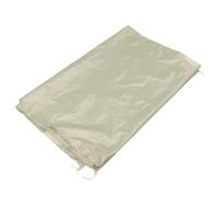 BATHVEVE Housse de Moulinet d'hiver pour Piscine Couverture de Piscine imperméable 490×96 cm Toile Oxford Beige pour terrasse et Panneaux solaires