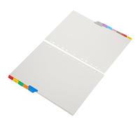 BATHVEVE Intercalaires A4 avec Onglets Mois en Anglais 12 Feuilles Plastifiées Colorées Séparateurs de Classement Solide pour Classeur pour Organiseur Documents et Fournitures