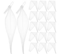 BATHVEVE Paquet D'épicerie en Filet Réutilisables 100pcs Grosse Capacité et Fermeture Facile pour Divers Scénarios de Rangement