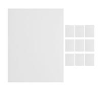 BATHVEVE Patchs Auto-adhésifs en Pvc Blanc pour Réparation de Revêtement Mural, 10 Feuilles, Couverture Complète et Facile à Nettoyer, pour Maisons et Magasins