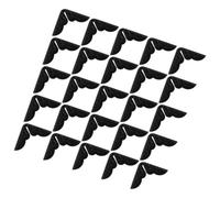 BATHVEVE protège-Coins d'album Protection d'angle Coins Lecture en métal Noir 50pcs pour Albums menus DIY Crafts décoration délicate et Pratique 2mm