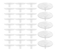 BATHVEVE Support de Fleurs Flottant 40pcs pour Hydroponie en Plastique Porte-Composition Simple à Installer pour Plantes et Fleurs, pour Bureau et Étang
