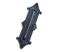 BATHVEVE Thermomètre Mural Décoration Murale Classique en Fer Forgé Noir Hygromètre Intégré Précision Élevée pour Intérieur pour Maison et Jardin