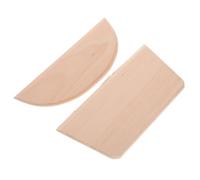 BATHVEVE Trancheuse à Pâte en Bois 2pcs pour Découper la Pâte Facilité, Forme Demi-cercle et Trapèze, Outil Pratique Maison Restaurant
