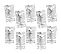 BATHVEVE Verrous Coulissants Pêne Dormant Robuste 2 Pouces en Acier Inoxydable Argenté Lot de 10 Usage Polyvalent pour Portes et Fenêtres la Maison Bureau