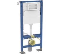 Cadre autoportant Geberit Duofix 112 cm avec réservoir encastré Delta 12 cm cadre acier bleu