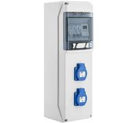 Batilec - Coffret électrique Piscine Avec Horloge électronique + Id 40a 30ma Ac + 2 Disj 16a + 2 Prises