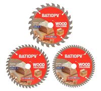 BATIOPV Lame de scie circulaire 160 x 20 mm (24/40/60 dents) 3 pièces. pour bois, panneaux de particules, contreplaqué, bois dur, etc. Compatible avec Dewalt Makita Bosch