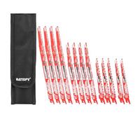 BATIOPV Lames de scie sabre 12 pièces pour bois - HCS - pour bois dur, bois tendre, MDF, OSB, stratifié & bois de construction - tige universelle 1/2" compatible toutes scies sabres