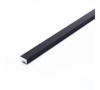 Batisalon Barre de Seuil de Douche en Aluminium, 120cm Recoupable, Fabriqué en France, Étanchéité Paroi de Douche (Noir mat)
