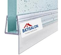 BATISALON Joints d'Étanchéité pour Portes de Douche en Verre, Longue Lèvre, Vitre 4 à 8mm, 100cm, Fabriqué en France (100cm, 6 à 8mm)