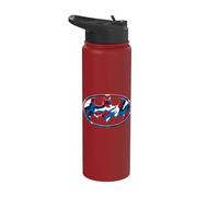 Batman 4th of July Camo Logo Stainless Steel Insulated Water Bottle