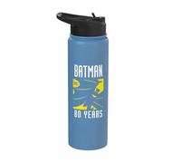 Batman 80 Years Logo Stainless Steel Insulated Water Bottle