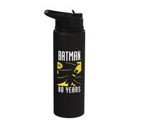 Batman 80 Years Logo Stainless Steel Insulated Water Bottle
