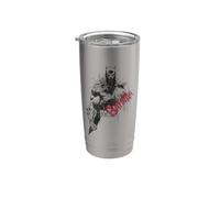 Batman Sketch Bat Red Logo Gobelet isotherme en acier inoxydable double paroi