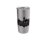 Batman: The Animated Series One Color Logo Gobelet isotherme en acier inoxydable double paroi