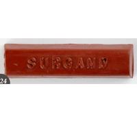Bâton de cire dure 10 x 8 acajou SURGAND - boite 10 pièces - KO141908/70910